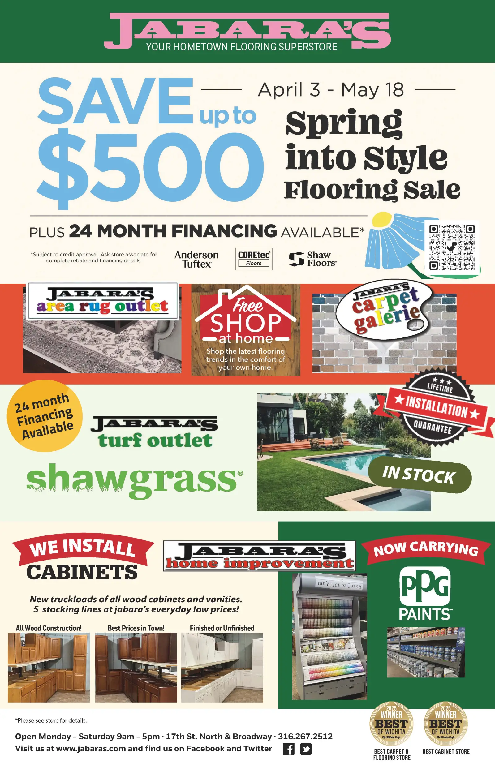 Spring into style flooring sale | Jabara's