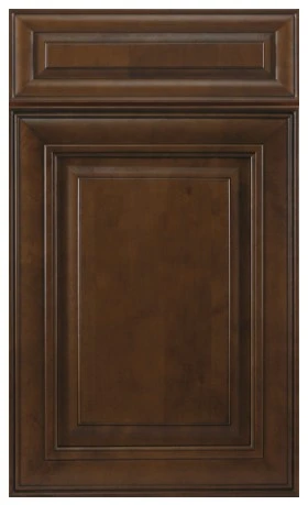 Brown cabinet door with a raised panel | Jabara's
