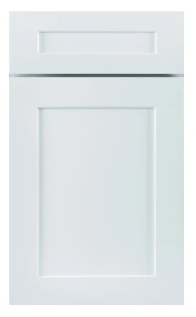White cabinet door with a simple raised panel | Jabara's